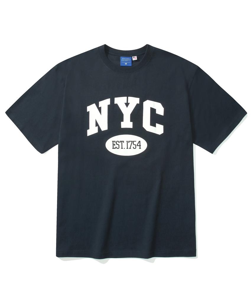 COLUMBIA UNIVERSITY Nyc Arch Logo S/S T-Shirts Crown Navy