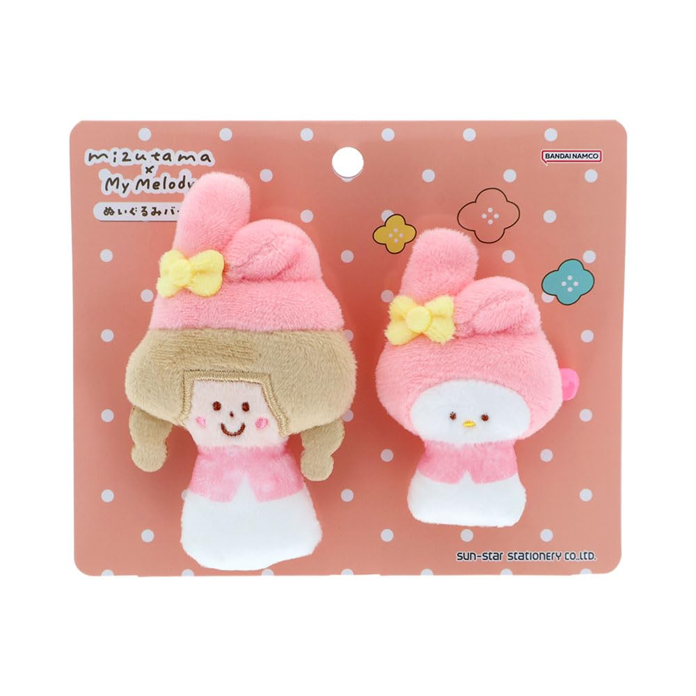 Sunstar Stationery mizutama Персонажи Sanrio Набор Плюшевых Значков My S8351660 2, Мелоди,