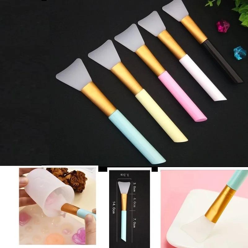 5 Random-color Silicone Brushes for DIY Jewelry Making Tools Brush Mold Tool Brush Soft Head Silicone Film Adjustment Stick