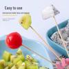 Colorful Bamboo Fruit Forks & Cocktail Skewers - Decorative & Disposable for Baking & Events