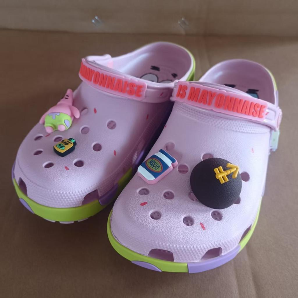 SpongeBob & Patrick Star Kids' Co-branded Crocs - Breathable, Comfortable Parent-Child Sandals