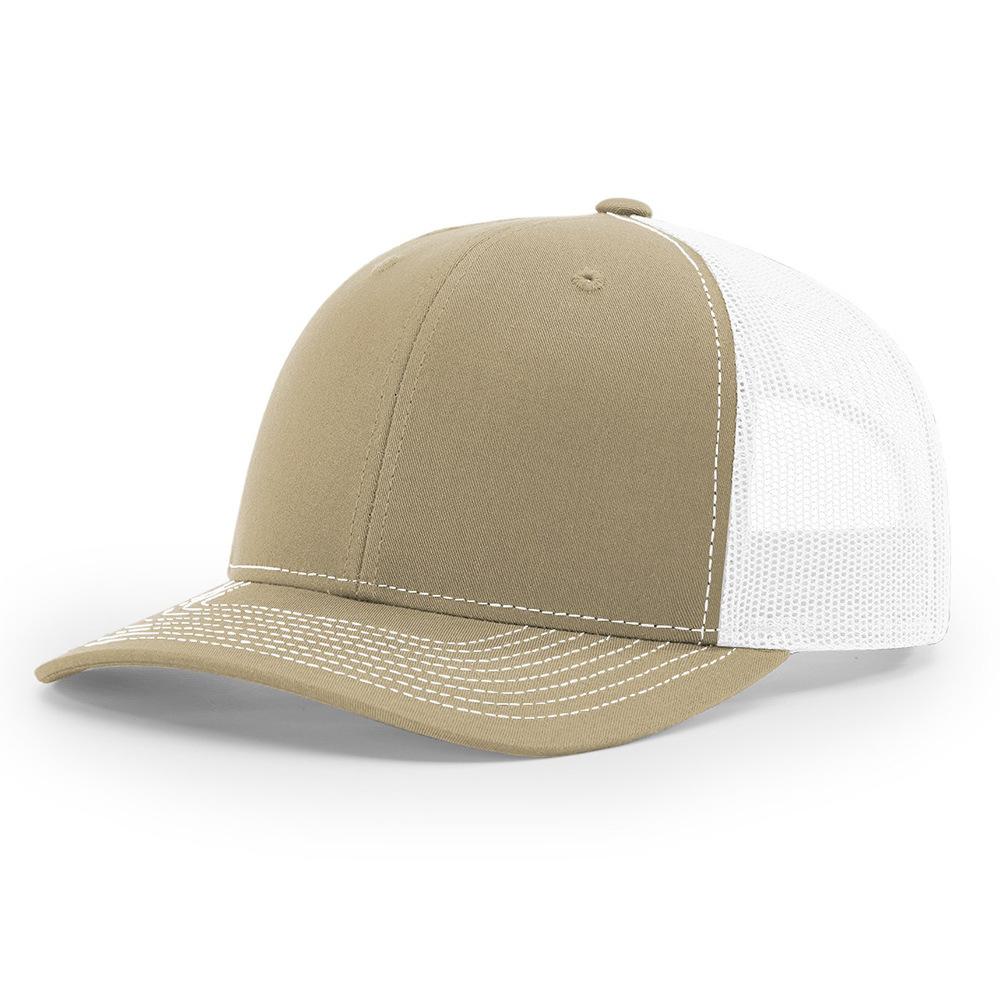 Custom 3D Embroidery Logo Baseball Dad Cap Richardson 112 Trucker Hat with Mesh Cap & Leather Patch Common Fabric Feature