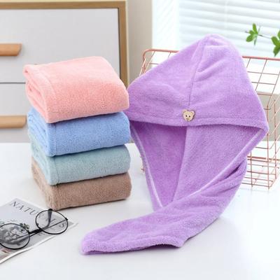 Schnelltrocknendes Haarhandtuch für lange Haare, weiche Mikrofasertücher, Duschhaube, Handtuch, Badehüte für Frauen, Kappe für trockenes Haar, Turbankopf für Damen