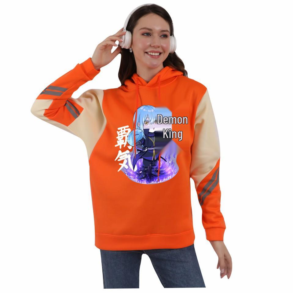 Reincarnated as a Slime Hoodie - Unisex Autumn/Winter Fleece Color Block Design