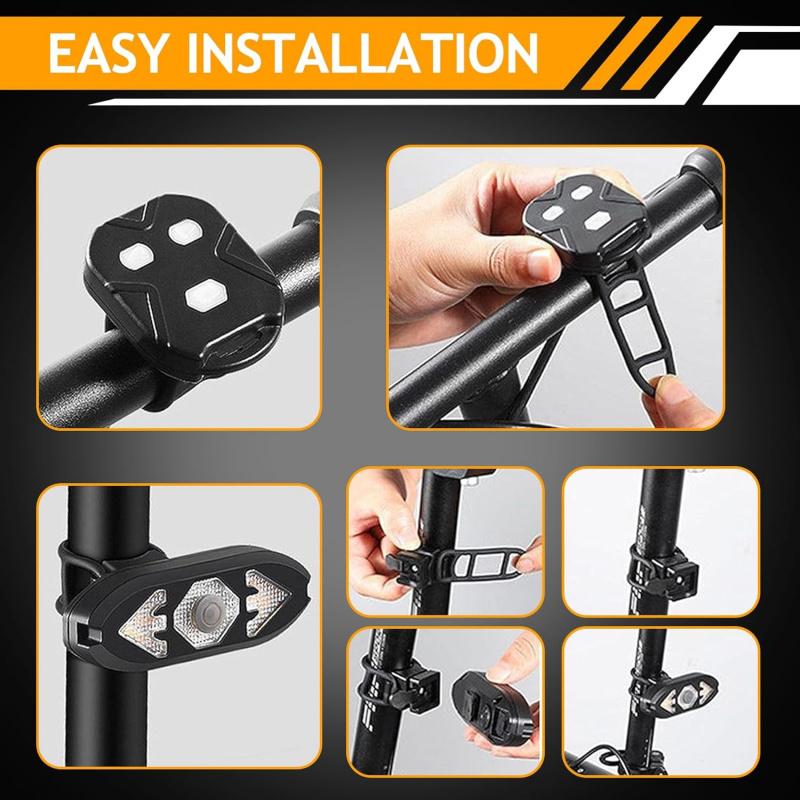 Bike Tail Light USB Rechargeable Bicycle Bike Rear Light Waterproof Safety Warning Back Lights for Night Riding Mountain Bike Accessories