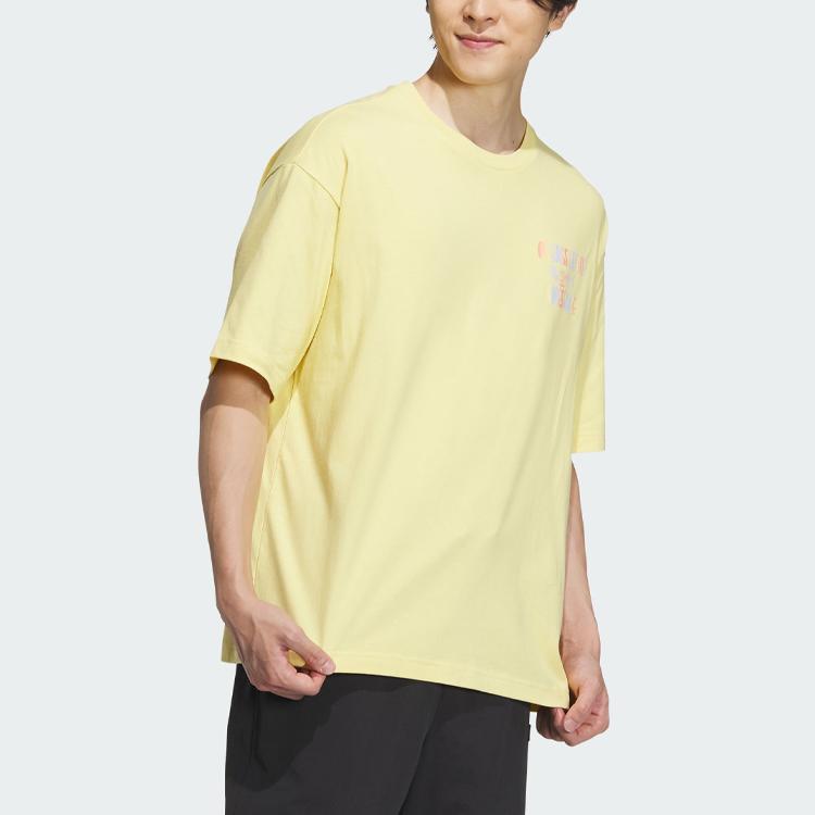 Adidas Neo Vibe Collective Tee Свободная спортивная футболка с принтом алфавита — фото 5