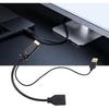 4K60Hz HDMI-compatible To DisplayPort Cable DP To HDMI Converter Adapter with USB Power for Gaming PC Laptop PS5 Xbox Monitor 4