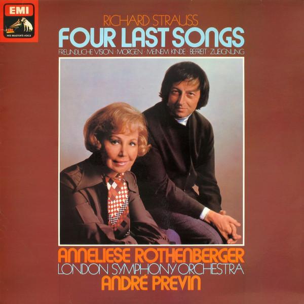 

LP Record RICHARD STRAUSS ANNELIESE ROTHENB Four Last Songs Friendly Vision ASD3082 His Masters Vo 1975 UK Classical Used