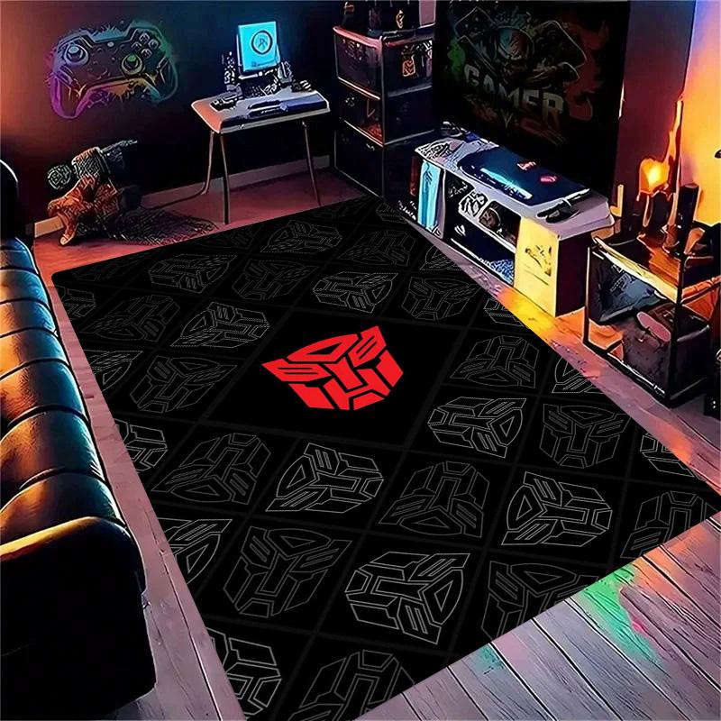 Cartoon T-Transformers Autobots 3D Bathroom Absorbent Rugs Anti-Slip Mat Home Decor Supplies Carpet Home Kitchen Floor Mats