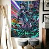 Name Custom Valorant Game Wall Tapestry Aesthetic Wall Hanging Printed Fabric Blanket Decorative Tapestries for Bedroom Living Room Home Decor
