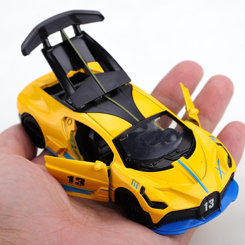 Bagged 1.36 New Alloy DIVO Simulation Racing Toy Diecast Car, Children's Toy Gift, Pull-back Openable Metal Car Ornament,