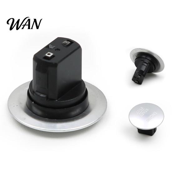Engraved Characters Start Button Engine Stop Switch for Mercedes Benz, Car Push Easy Install Starter Switch, Button, Replacement Accessory OEM Style
