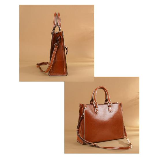 Women Hobo Handbag Tote Bag with Top Handle Faux Leather Shoulder Bag Crossbody Tote Purse with Removable Shoulder Strap for Work Travel