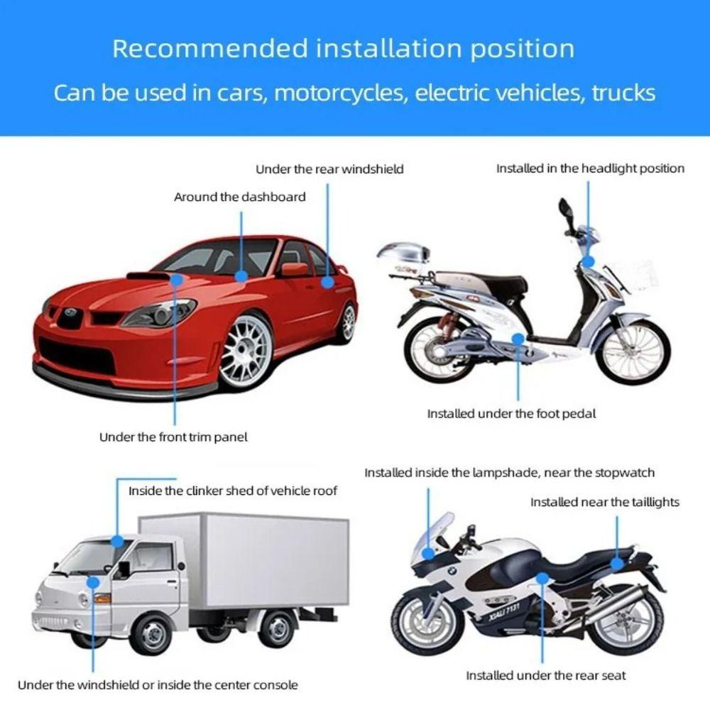 Double-System Car Anti-Theft Tracker 4G/2G Car Tracking Device Car Tracker for 150 mAh RV Van