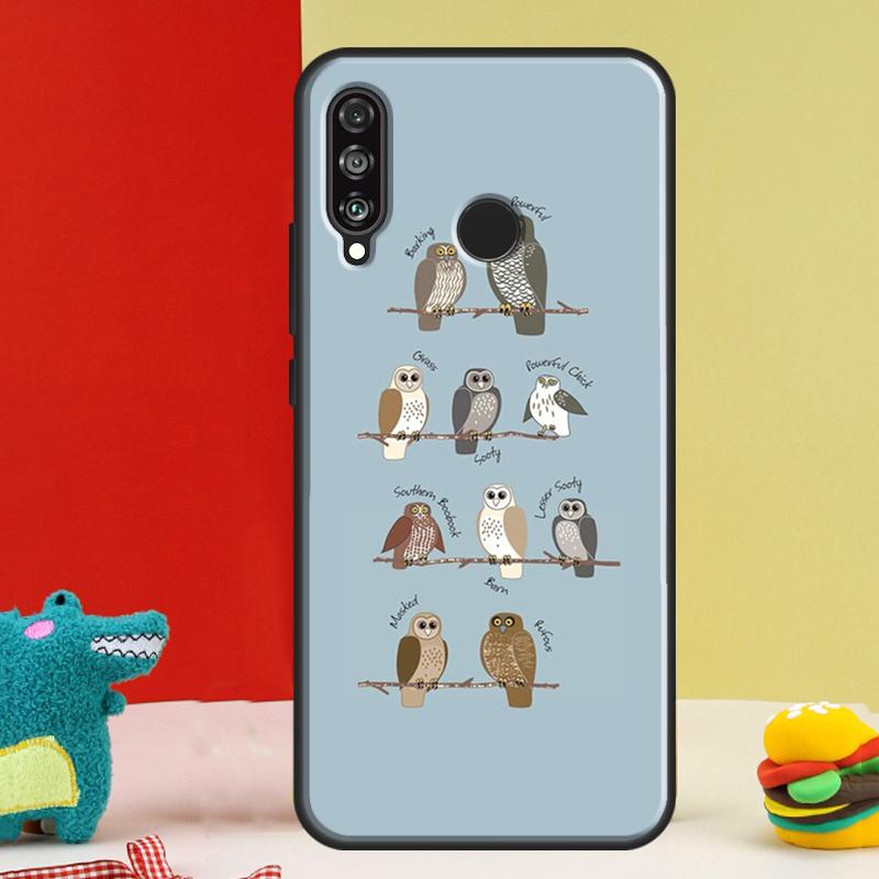 Fashion Cartoon Owl For Huawei Nova 5T 9 10 SE 12i 12s 11i Y91 Y90 Y60 Y70 Y72 Y61 P60 P30 Pro P20 P40 Lite Case