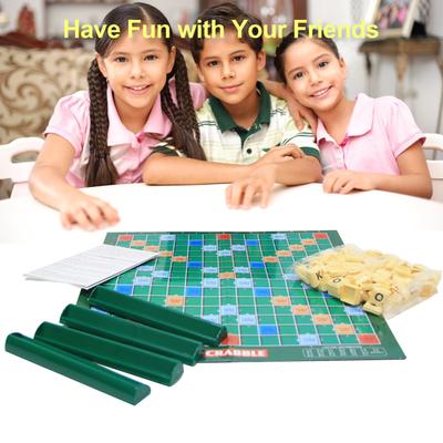 100PCS English Spelling and Word Game Crossword Matching Letter Table Game for Crafts Letters Education Games and DIY