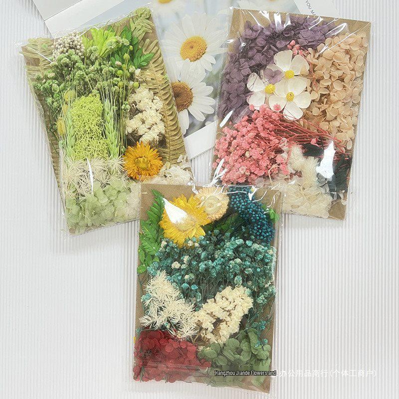 DIY Multi-Color Dried Flower Candle & Plaster Kit with Photo Frame