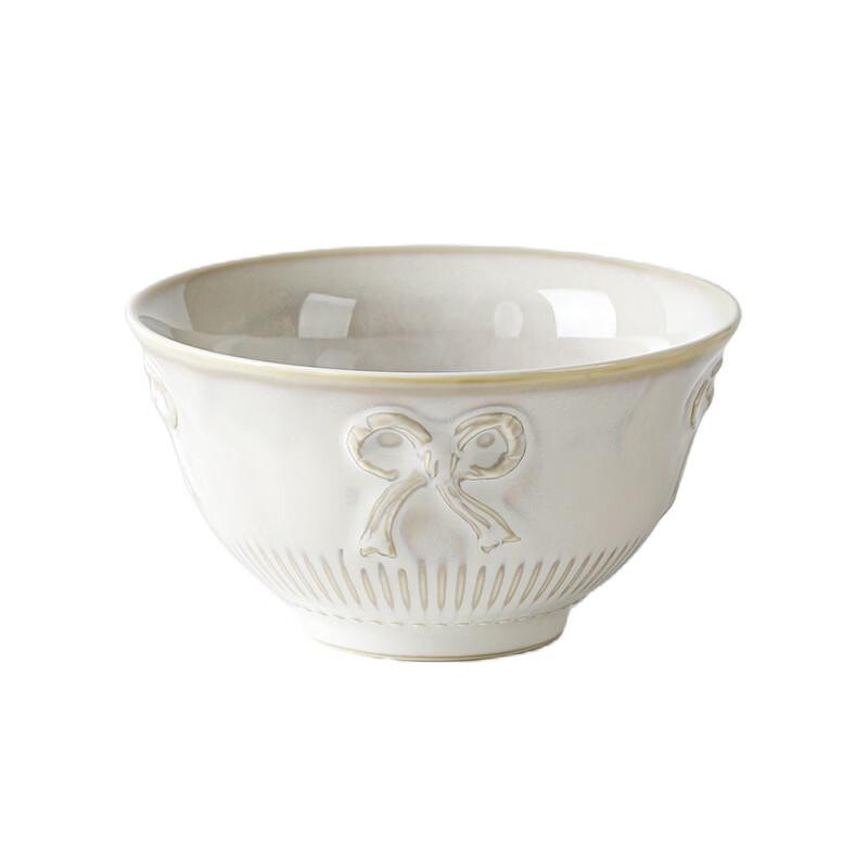 OIMG European Retro Embossed Ceramic Serving Plate