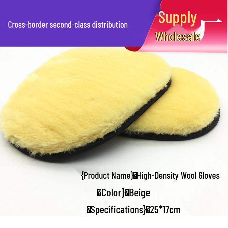 Car Wash Cashmere Wool Gloves - Cleaning & Decontamination Tool for Waxing and Car Care