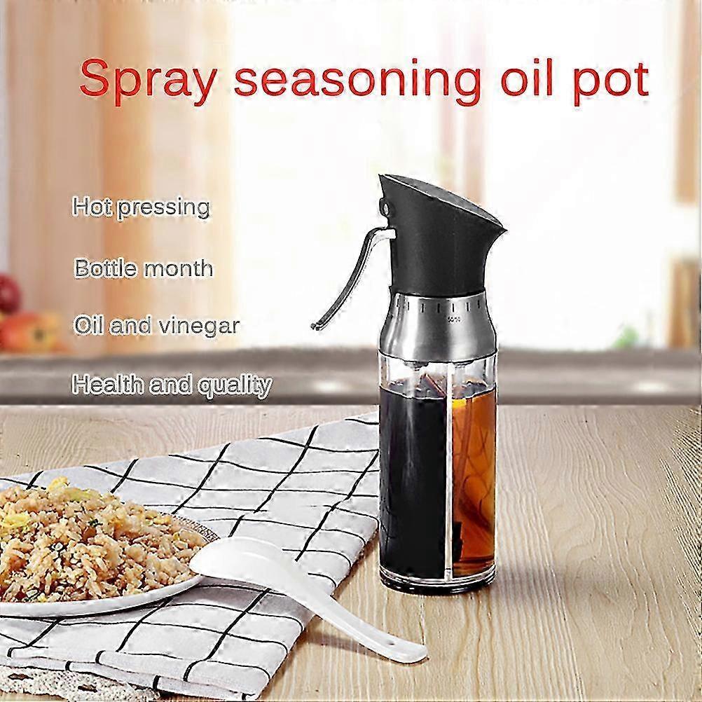 26-27 Non-stick Oil Dispenser for Cooking, Refillable Olive Oil Mister with Adjustable Seasoning Flow, Leak-proof Silicone Seal and Ergonomic Handle,