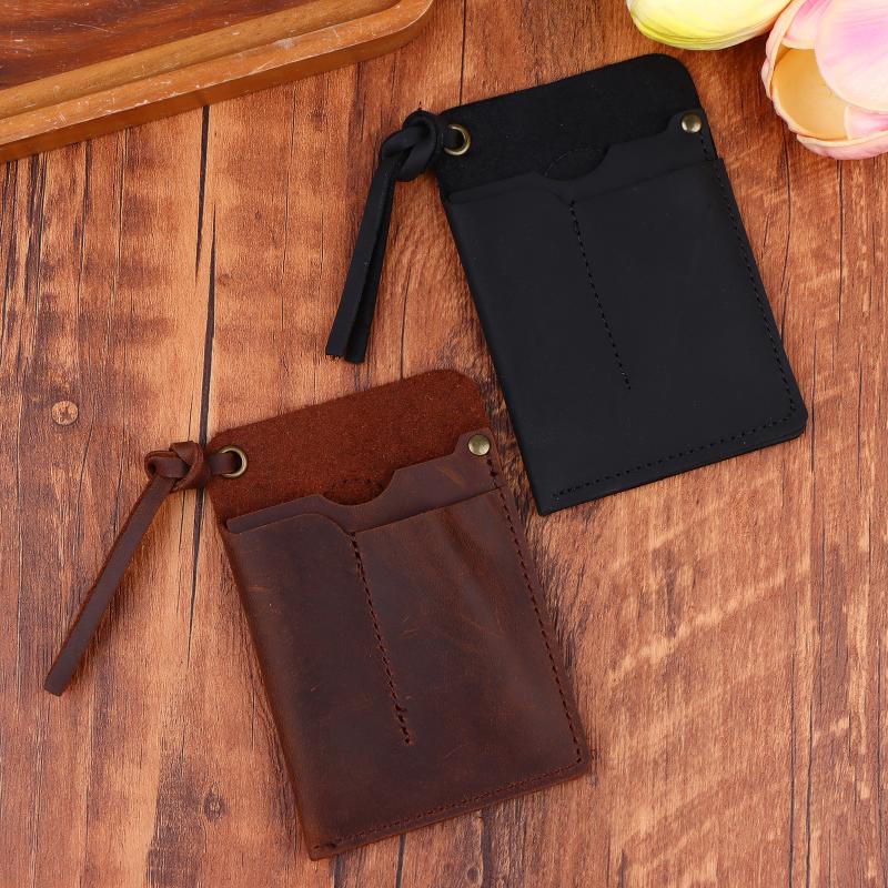 EDC Tool Genuine Leather Organizer Sheath Handmade Pouch with Belt Clip for Utility and Storage