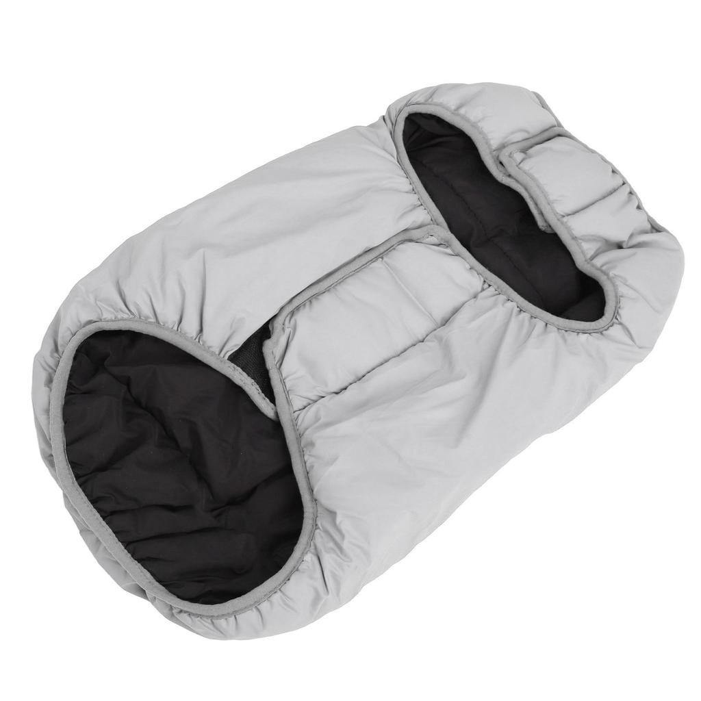 Dog Warm Vest Soft Adjustable Double Sided Wearable Waterproof Pet Cold Weather Coat for Medium