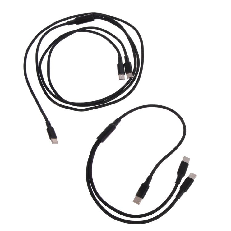 Type-C to Type-C+Type-C Charger Cable for Two Type C Mobile Simultaneous Charge