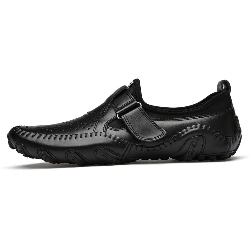 Men Genuine Leather Soft Comfy Slip-on Moccasins Handmade Fashion  Man Casual Shoes Drive Walk Luxury Leisure Loafer Shoes