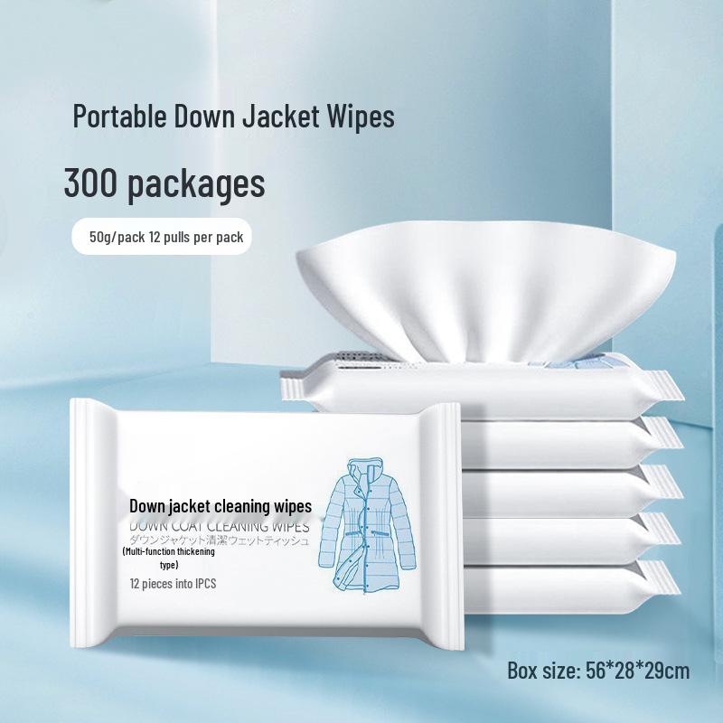 Jednorázové ubrousky na odstraňování skvrn pro péřové bundy - Přenosné čištění bez praní na olejové skvrny