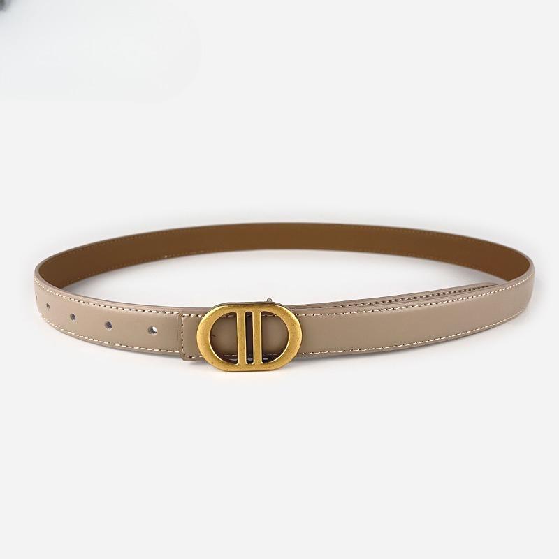 

Простой Повседневный и Универсальный Женский Ремень из Воловьей Кожи для Повседневных Брюк и Джинсов 105cm