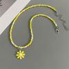 1 PC Colorful Rice Beads Handmade Choker Necklace For Girl Women Spring Summer Holiday Necklace Gift Neck Jewwelry