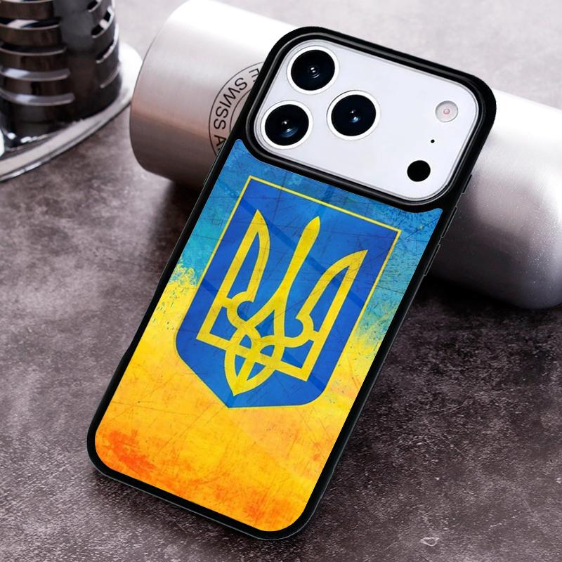 Vintage Ukrainian Flag Of U=kraine Retro Style Phone Case For iPhone 17,16e,15,14,13,12,11,Mini,Pro,MAX soft Silicone Cover