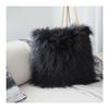 Coussin a poil 45 x 45 cm Epice noir