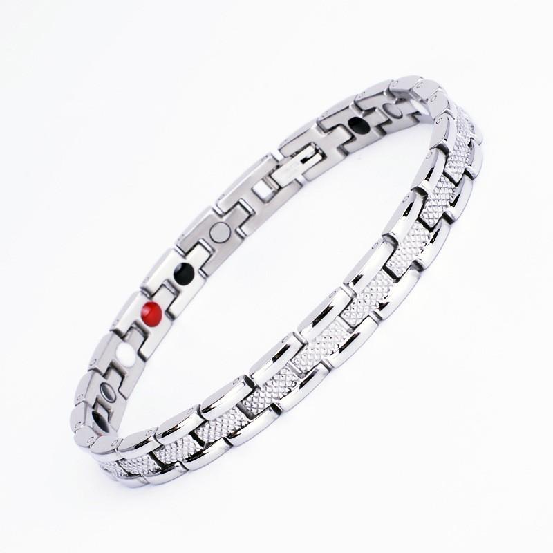 Titanium Steel Jewelry Stainless Steel Magnetic Stone Magnet Titanium Steel Bracelet Ladies
