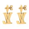 LOUIS VUITTON Metal Earrings Women's Gold M03975