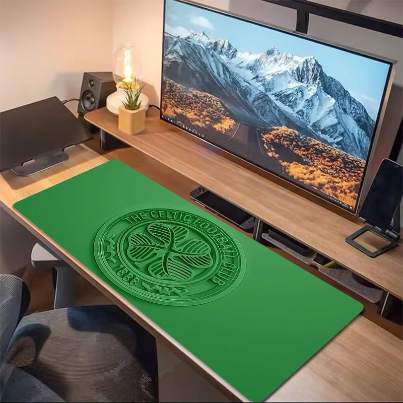 Celtic Football Club Print Cushion Non-slip Laptop Tablet Big Mousepad XXL Mat Mini PC Playmat With Lock edge
