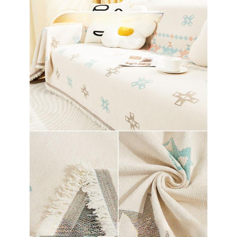 Sofabezug Stoff Vollbezug Handtuch Fortgeschrittener Künstlerischer Sinn Vier Jahreszeiten Universal Anti-Katzenpfote Kann Abgedeckt Werden Dickes Bezugstuch Decke