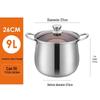 SULE Thickened Stainless Steel 26cm Stock Pot