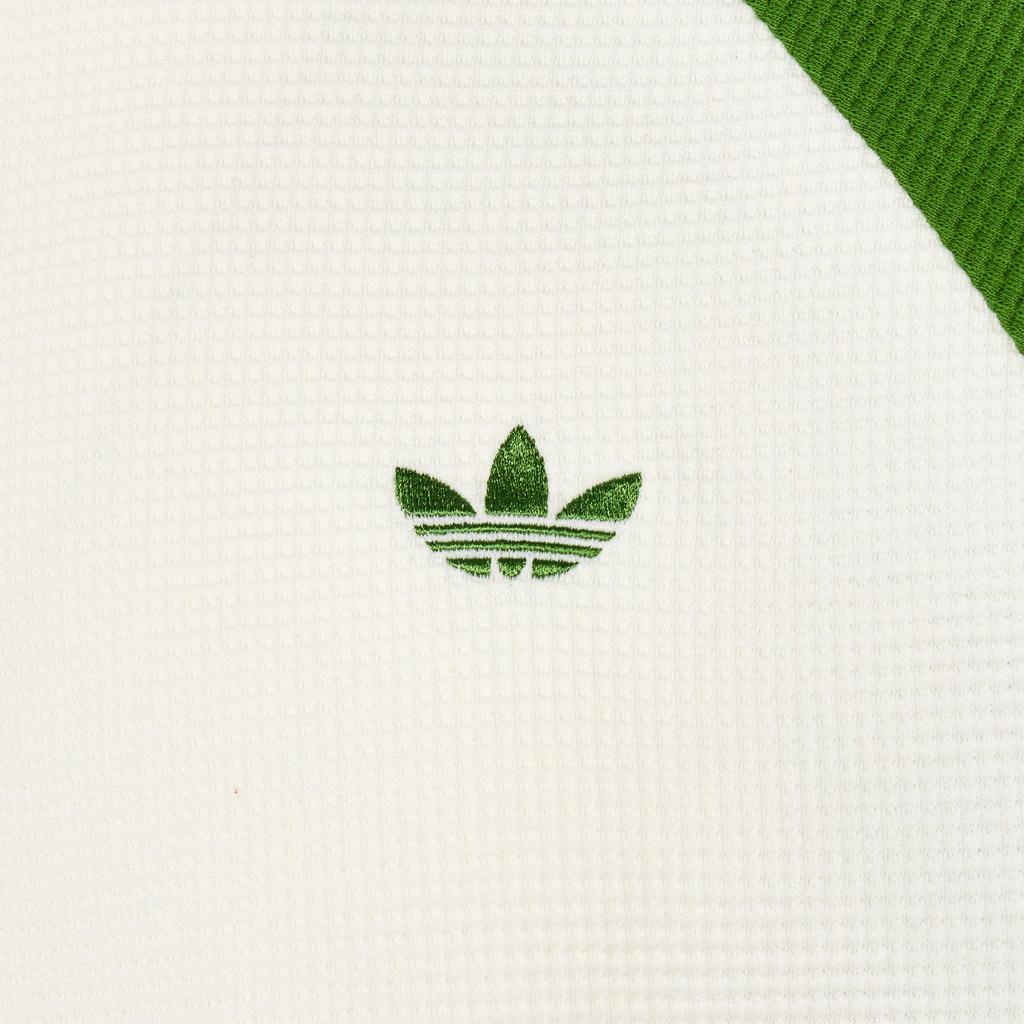 Adidas Originals Long Sleeve Top Waffle Sports Loose Striped Color Block T-Shirt Unisex tops KV8869