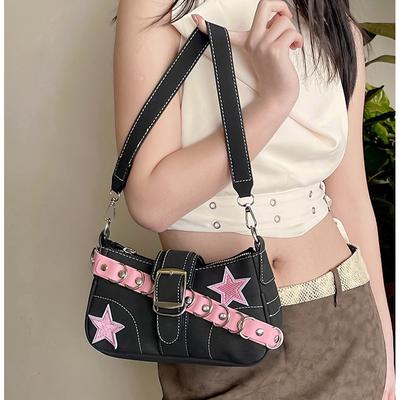 Original Niche Design Single Shoulder Baguette Bag for Women 2025 New Y2k Sweet and Cool Babes Premium Underarm Bag