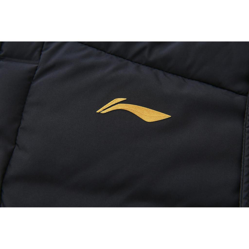 Li-Ning Honor Series Comfortable Simple Long Hooded Down Jacket Unisex Outerwear AYMV791-1