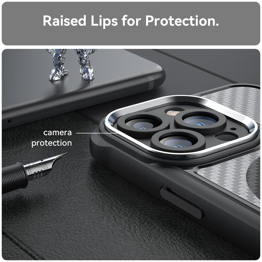For iPhone 15 Pro Magnetic Case Compatible with MagSafe TPU+PC Phone Cover