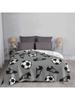 Soccer Balls And Cleats-Gray Blanket For Sofa Bed Travel Soccer Soccer Cleats Soccer Ball Sports Shoes