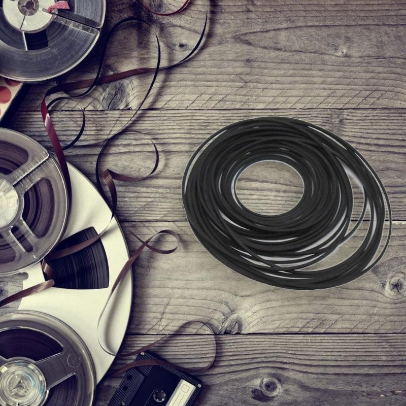 Durability Rubber Turntable Belt Replacement Smooth Operate Recorder Rubber Belt for Repair Belt-Drive Turntables