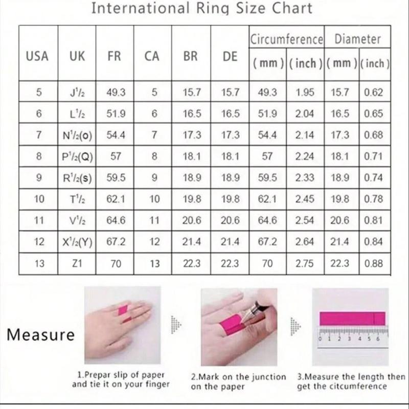 1 PC Fashion Cubic Zirconia Ring For Women For Wedding Engagement Party Jewelry Valentine's Day Gift