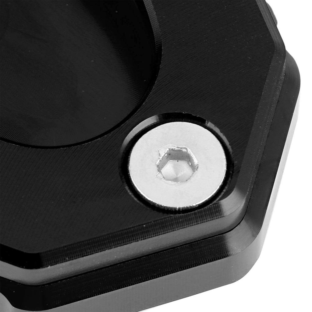 Qiilu Side Stand Motorcycle Kickstand Plate Side Stand Extension Pad for Kawasaki Z650 /