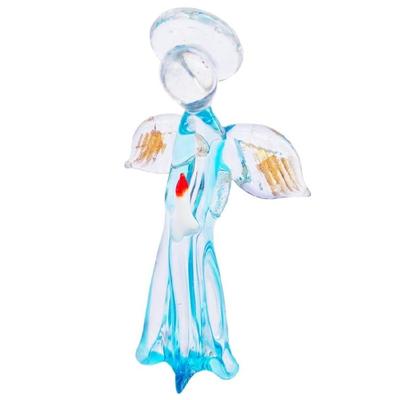 Helle Kristalle Glücksflügel Engelfigur Miniatur Christliche Taufen Geschenk Presshandwerk Hochzeit Heimdekoration Zubehör