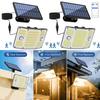 Solar Lights Outdoor Garden 243LED Solar Security Light Motion Sensor Waterproof 3 Mode Solar Powered Wall Light Yard Garage 261LED