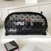 1PCS Transparent Toiletry Wash Bags Mesh Makeup Case Organizer Storage Pouch Casual Make Up Women Neceser Travel Cosmetic Bag