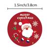 3.8cm Christmas Sticker Roll - Gift Box Sealing Labels for Holiday Decoration